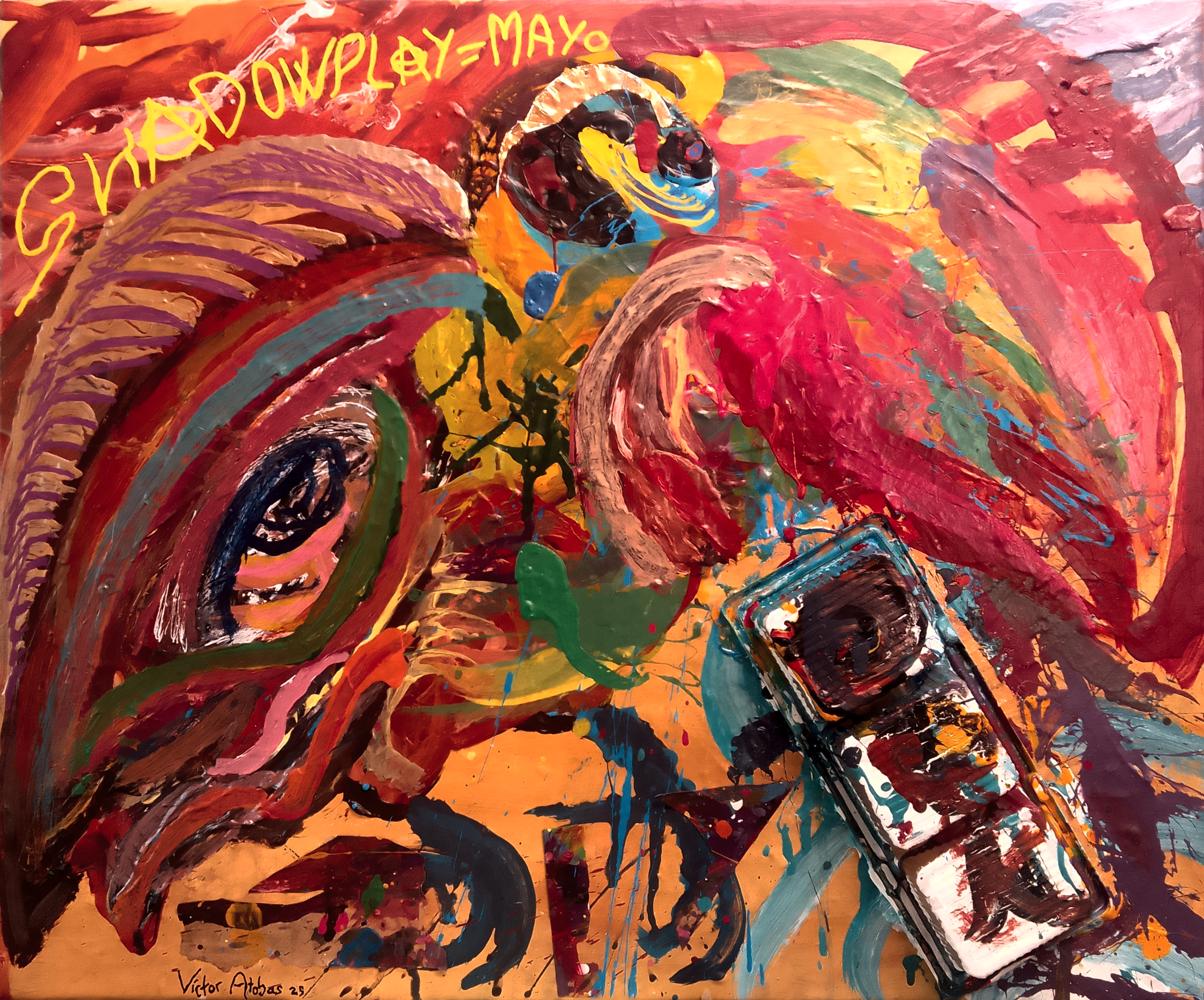 Un tucán se colorea en mayo siemprevivo